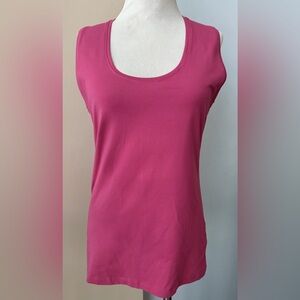 PAUW Amsterdam sleeveless top cotton blend Sz 4 (XL) muted red/pink Orig.$115.